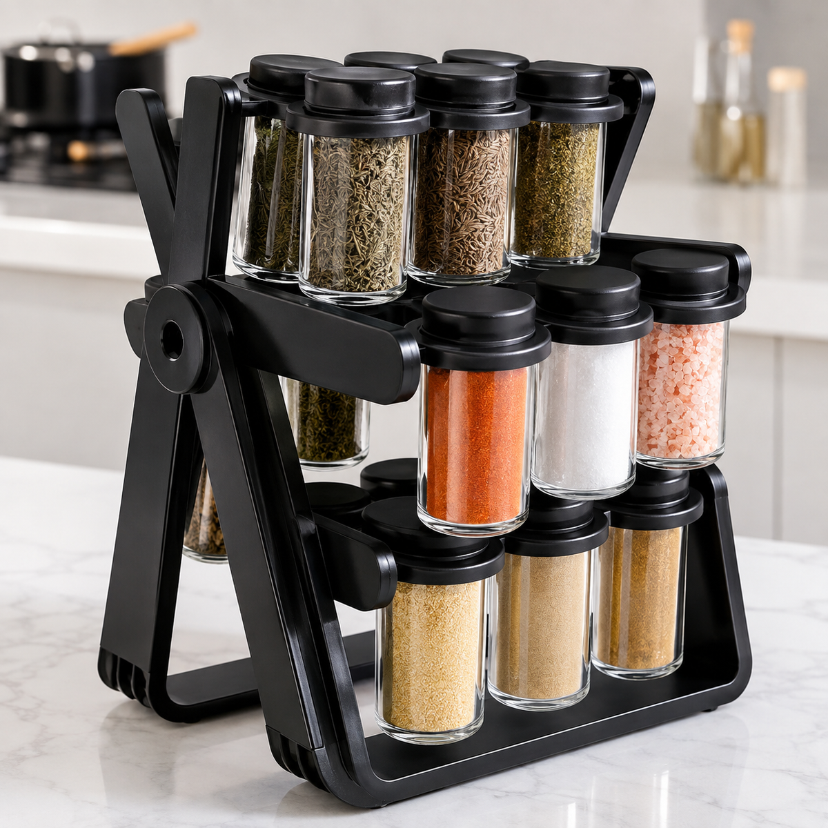 18 Jar Rotating Spice Rack