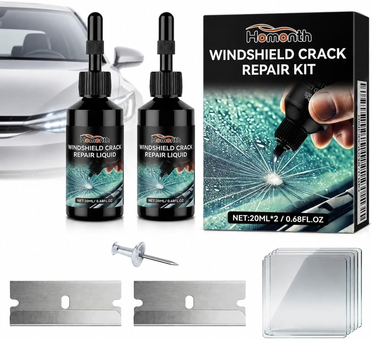 Windshield Crack Repair Kit