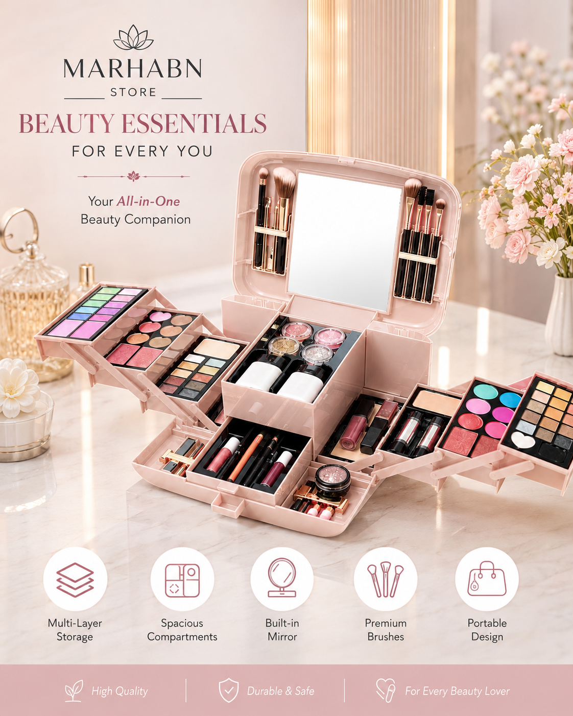 Classic Deluxe Vanity Case Make-Up Kit © Ⓢ