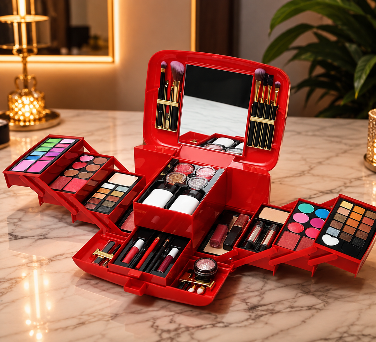 Classic Deluxe Vanity Case Make-Up Kit © Ⓢ